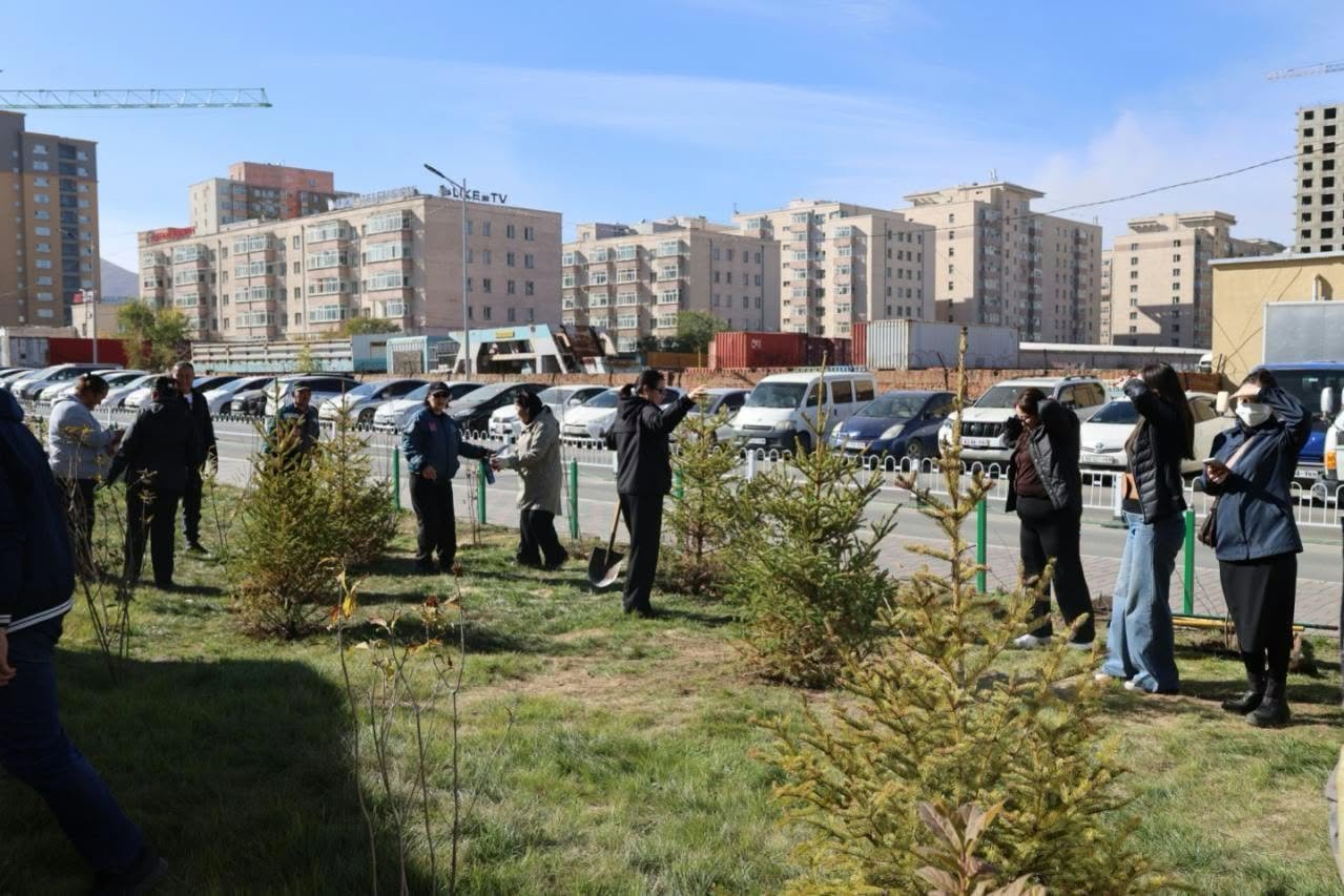 “АЛТАЙ” хотхоны автобусны буудал болон 18-р хороо, 50-р байрны урд талбайд бичил цэцэрлэгт хүрээлэн байгууллаа 9